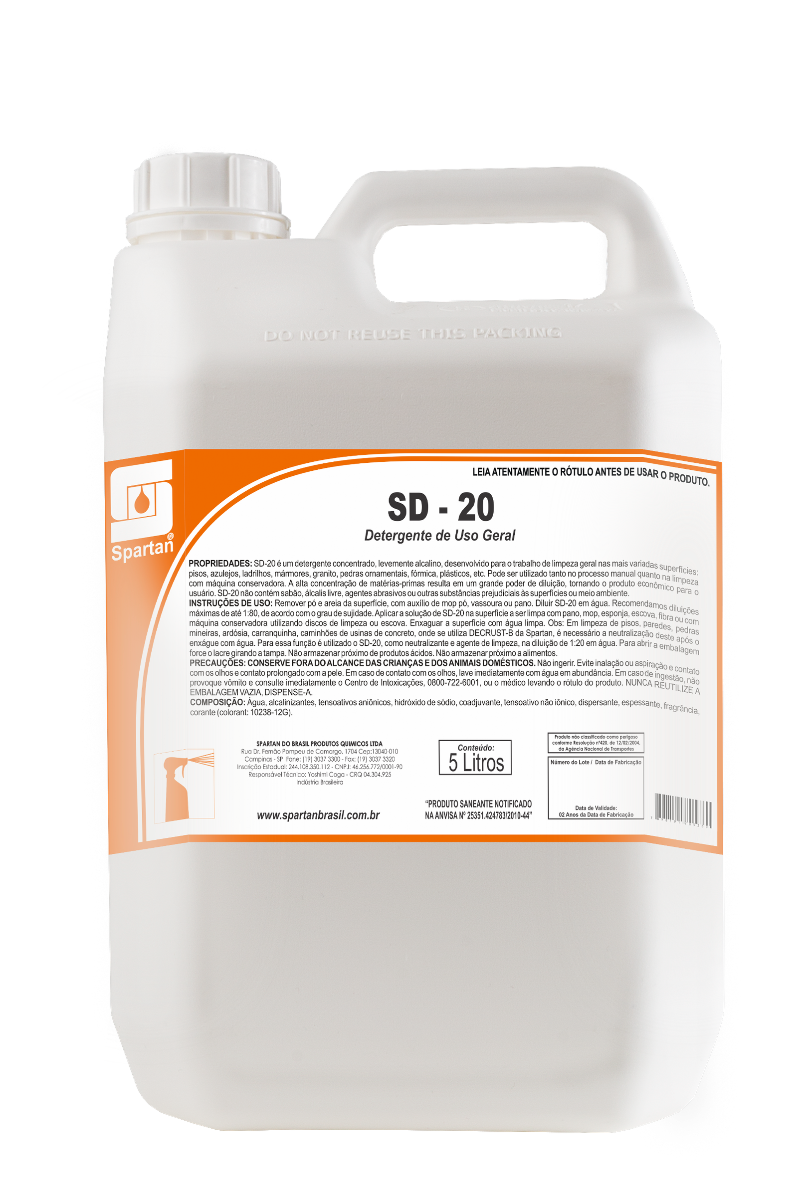 Spartan SD-20 Detergente Uso Geral 5L